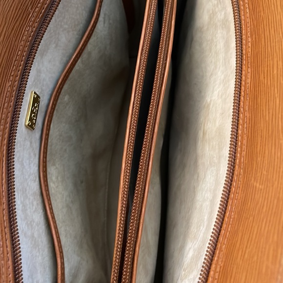 HCL Germany Vintage Bowler Frame Shoulder Bag Cognac color brown/tan - Picture 11 of 16